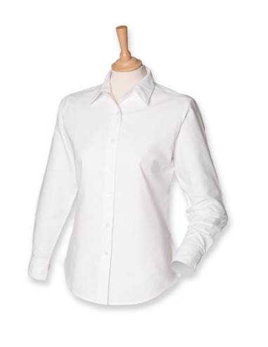 H-H511-Ladies Classic Long Sleeved Oxford Shirt